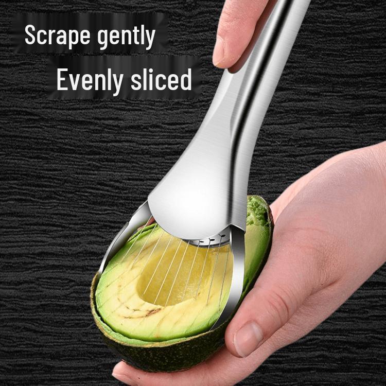 Stainless Steel Avocado and Fruit Slicer with Pitter