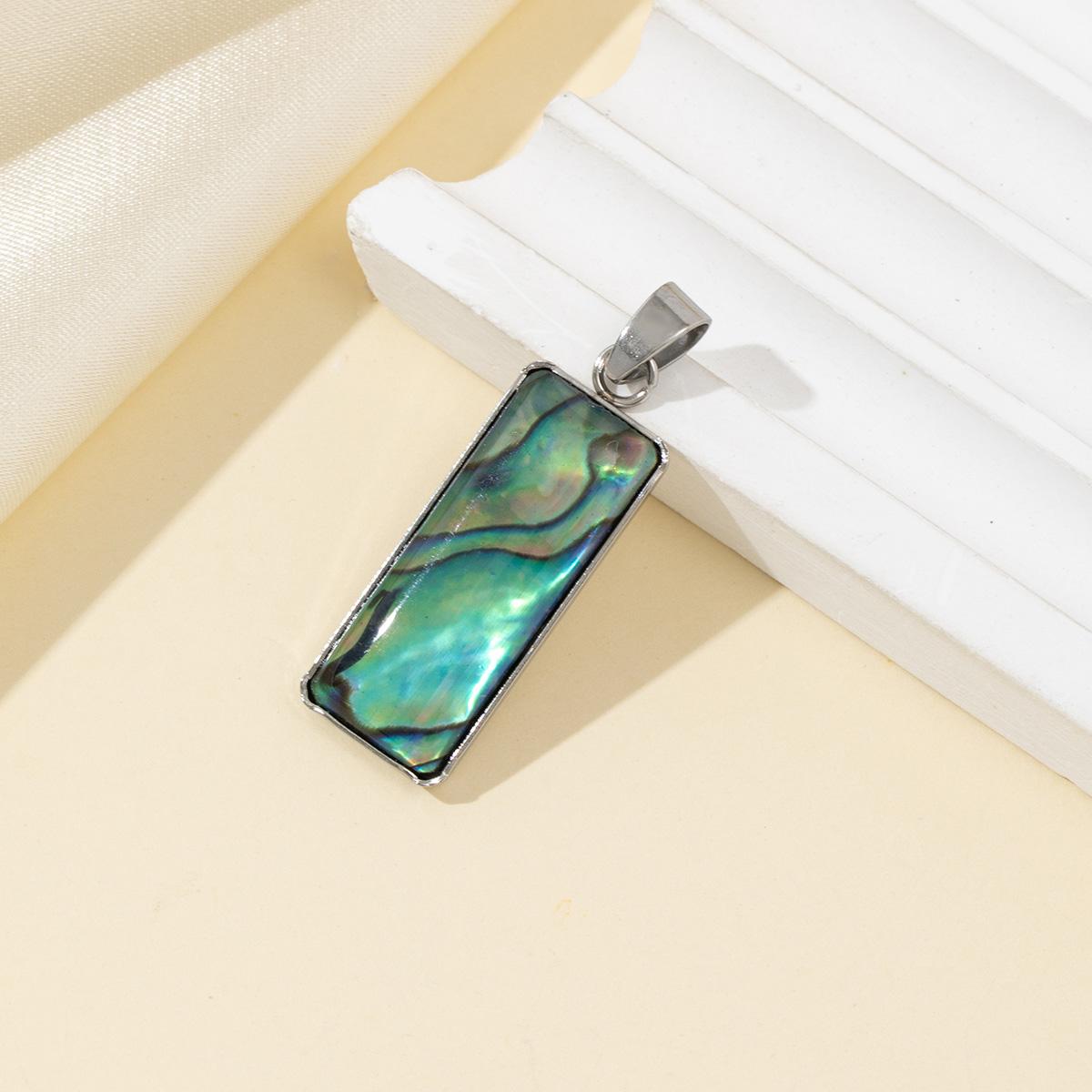 2Pcs Simplified Pendant Natural Shell Rectangle Pendant 36x11mm For Jewelry Making DIY Necklace Bracelet Earrings Accessory 36x11mm&2Pcs