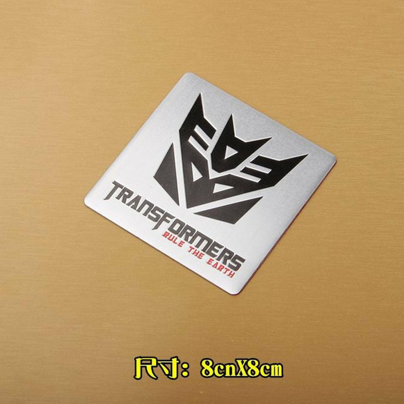Autobots Badge Decepticons Logo Aluminum Alloy Stickers Transformation Toys Emblem Decal Phone Decoration Mobile Accessories 3D Kid Friendly