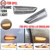 2Pcs LED Dynamic Flowing Turn Signal Side Marker Light For Opel Astra J K Zafira C Insignia B Grandland Crossland X Buick RegalTurn Signal 2
