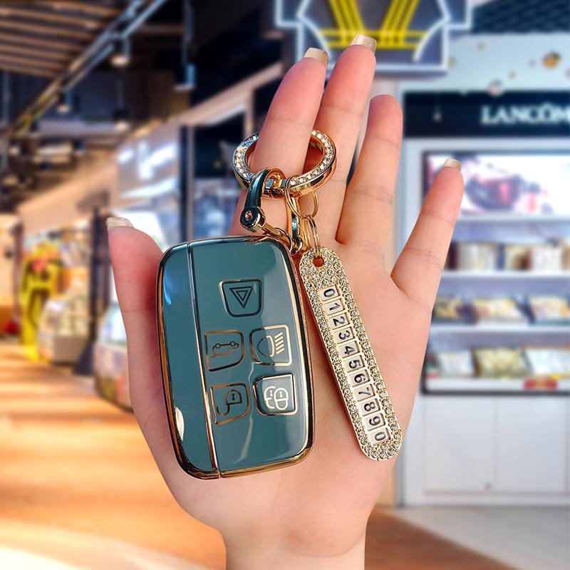 Land Rover & Jaguar TPU Schlüsselhülle für Range Rover, Discovery 4, Evoque, Freelander 5 - High-End, Langlebige Autoschlüsselhülle