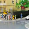 Scenery Collection, 1:87 Scale Painted Figures, 30 Pieces, for Miniature Gardens, Decorations, Railway Models, Building Models, Dioramas, P8721