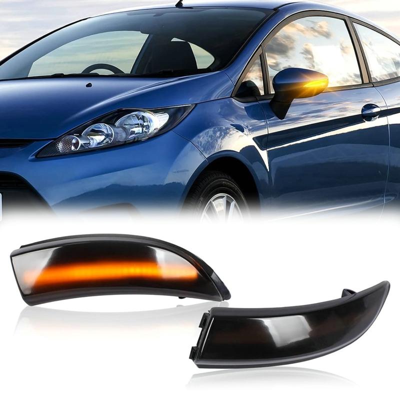2Pcs LED Mirror Turn Signal Lights Replacement For Ford Fiesta MK7 2008-2017 Auto Parts