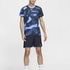 Nike Dri-Fit Casual Round Neck Quick-Dry Short Sleeve T-Shirt Men Tops Blue Black FQ2109-494