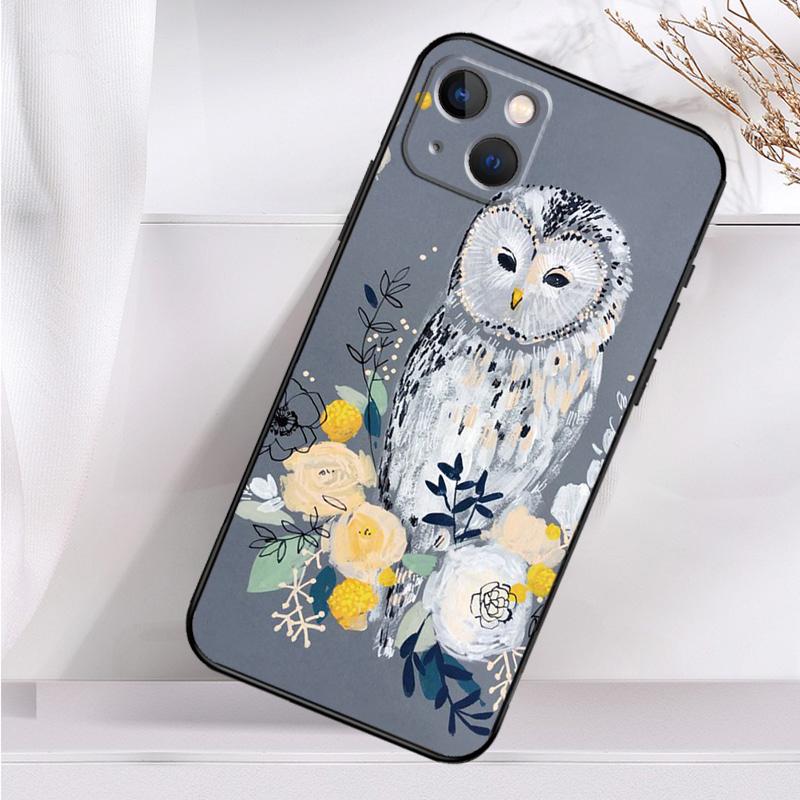 Cute Owl Cartoon Shockproof Case For iPhone 17 16 Pro Max 11 14 15 Plus 12 13 Mini 16e 17 Air Phone Cover