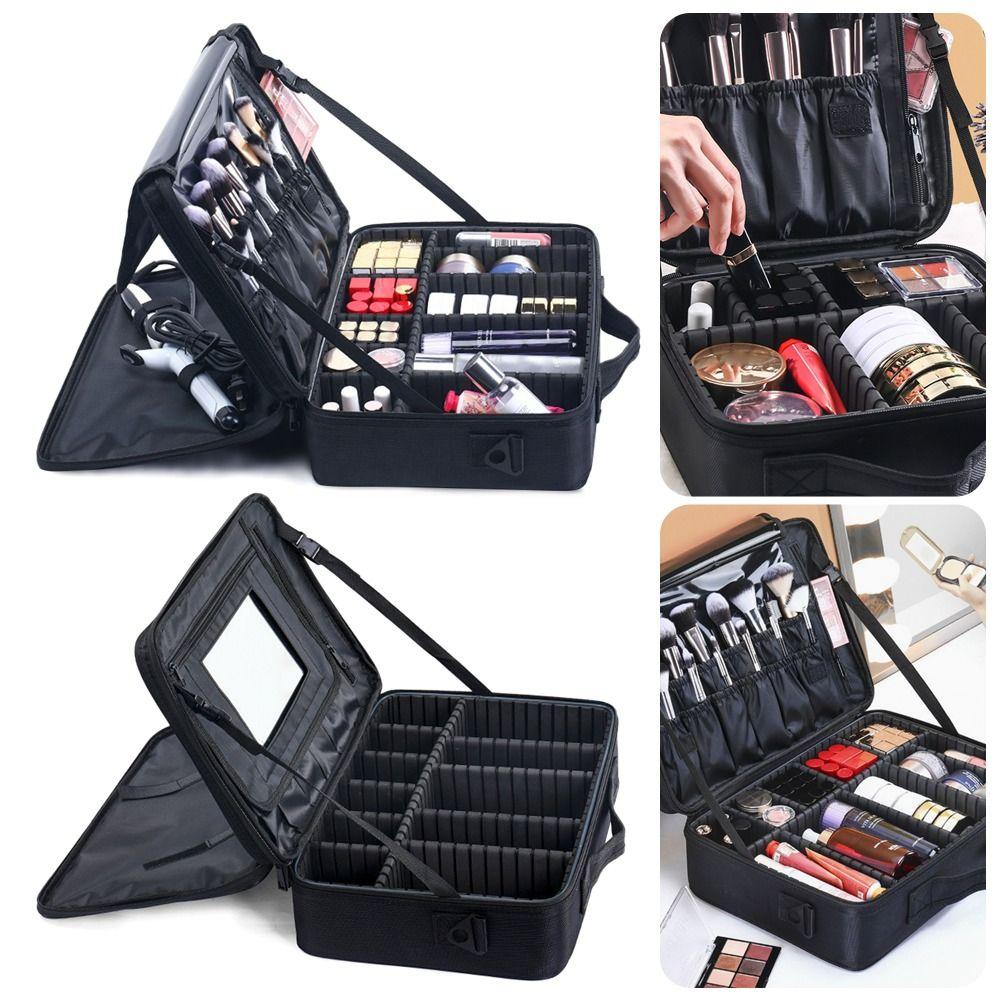 Professional Electrician Storage Bag with Pocket Oxford Cosmetic Case Makeup Storage Box  Women