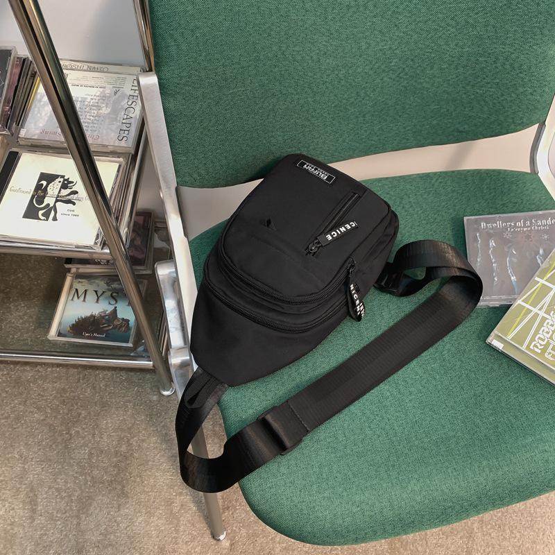 2023 New Canvas Crossbody Chest Bag: Unisex Japanese-Inspired Casual Bag for Students & Phones