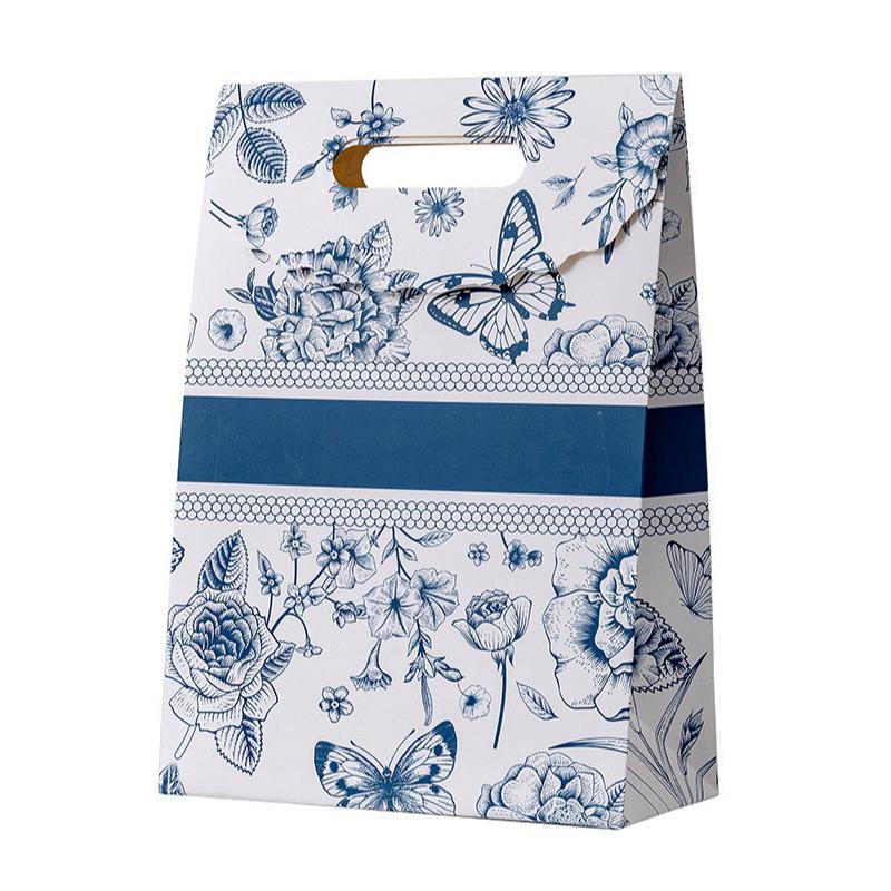 

5Pcs Elegant Gift Bags For Weddings Birthdays Baptisms Jewelry Candy Packaging And Shopping Small Paper Handbags