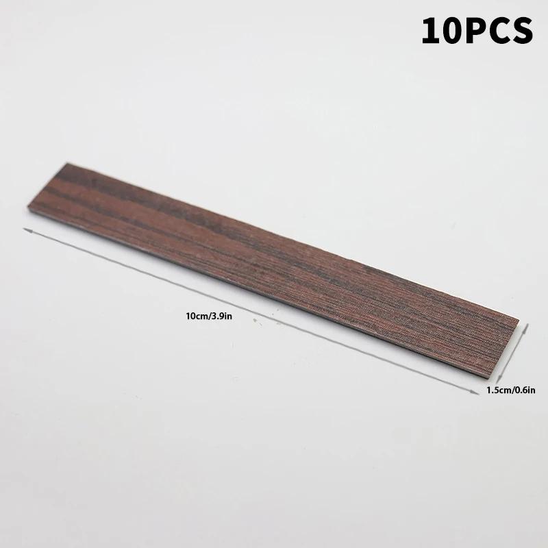10PCS Mini Floor Boards, 1:12 Dollhouse Wooden Floor Tiles for Furniture Wall & Floor Decor - Miniature Flooring Panels