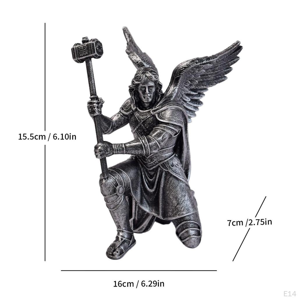 Resin Decoration with Retro Design Statue Creative Artistic Collection Ornamental Sculpture for Desk