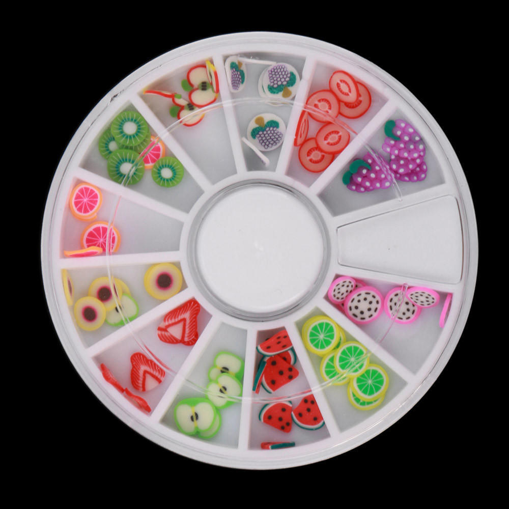 1 Box Colour Steel Bead 3D Round Nail Studs Nail Rhinestone  Decoration