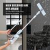 26 X 50cm CQ-01 Light Blue Household Telescopic Window Glass Wiper Cleaner Brush Rod Scrubber Window Cleaner Scraper With Spray Head Cleaning Tools