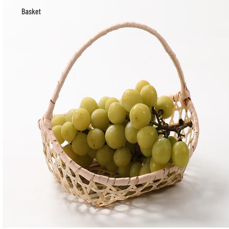 Quadratischer handgewebter Bambus-Pflückkorb