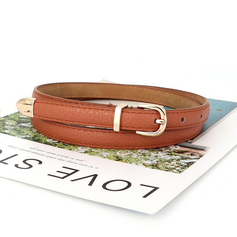 Gold Buckle Versatile Casual Needle Buckle Jeans Belt For Trendy Daily Fashion