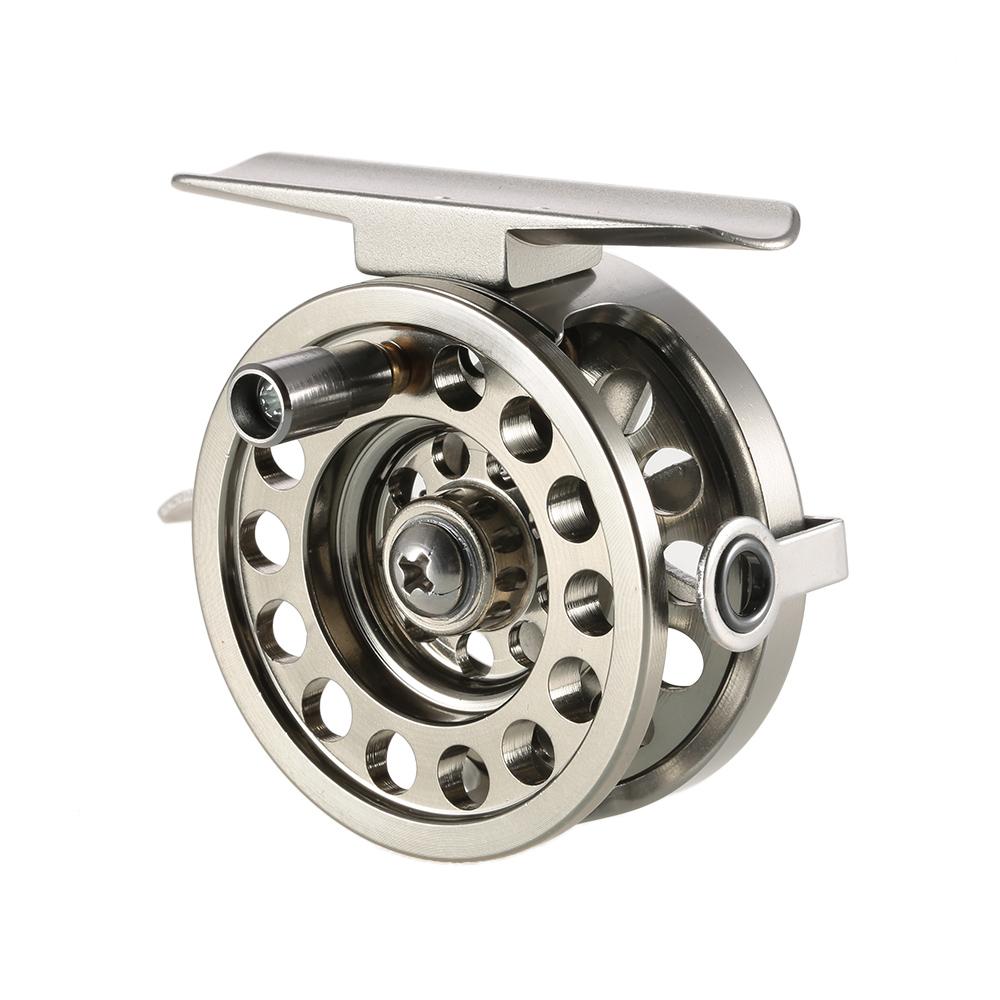 Fly Fishing Reel Right Handed Aluminum Alloy Smooth Ice Fishing Reels Fly Reels Fishing Accessories