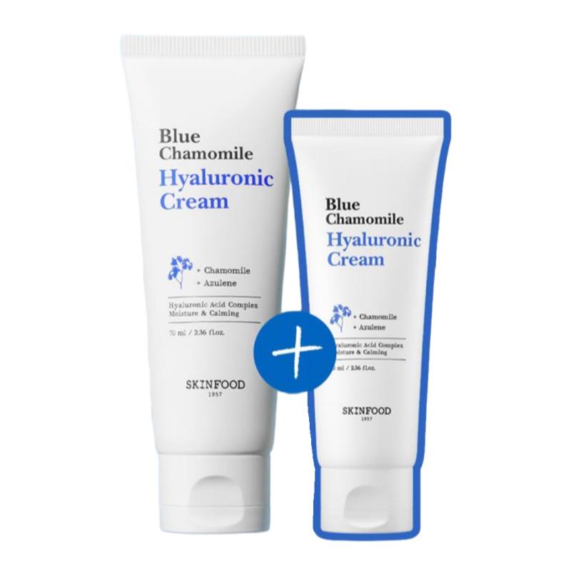 SKINFOOD Blue Chamomile Hyaluronic Moisture Cream Special Set (70ml + 30ml)
