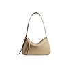 Romy Wide Strap Design Leather Shoulder Bag Women Shoulder Bag Soft-Gray 177364-021