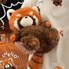 Morbidi Peluche Procione Giocattolo di Peluche Carino Morbido Cuscino Corpo da Abbracciare Dormire Giocattoli Soffici Decorazione Letto Bambini Ragazze Regalo