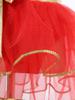 Girls Christmas Dance Dress Double Spaghetti Straps Sleeveless Shiny Sequins Bow Cami Leotard Bodysuit