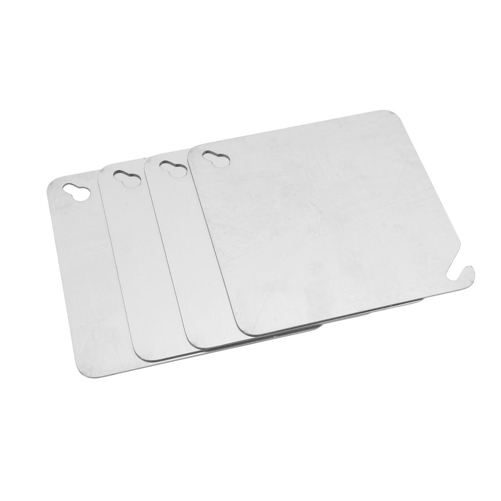 4PCS Metal Electrical Box Cover Plates 4 Inch Galvanized Iron Electric Junction Box Panel Cover for