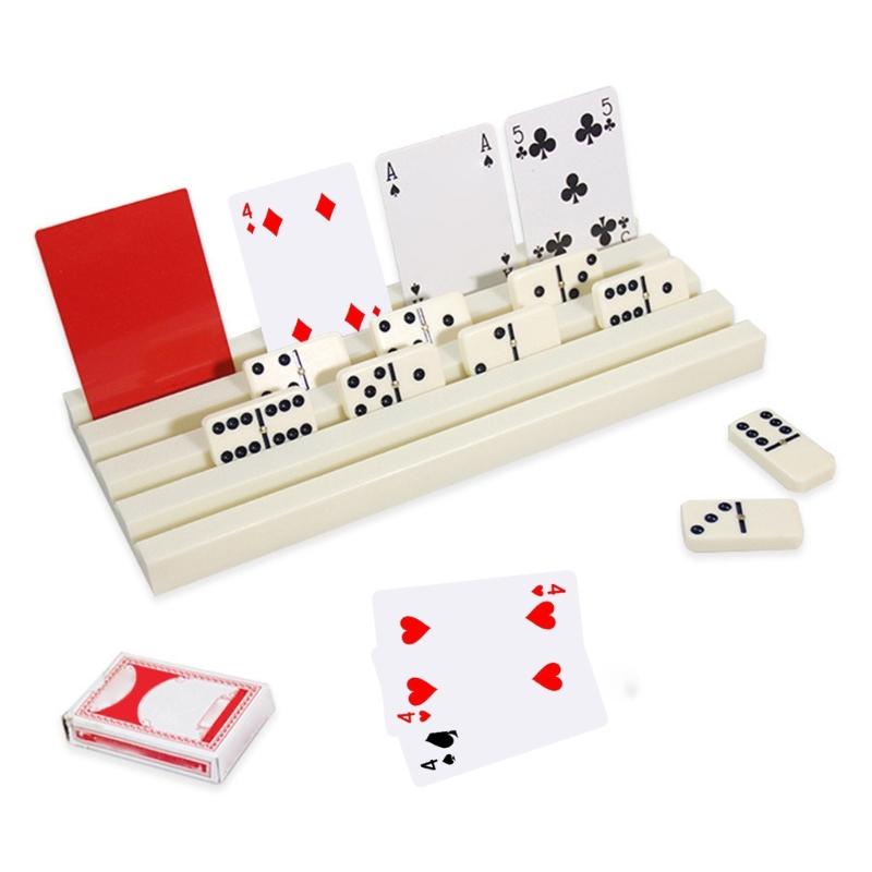 Dominoes Holder Storage Rack NonSlip Dominoes Bracket Display Stand Dominoes Trays Holder Organizers Easy to Use