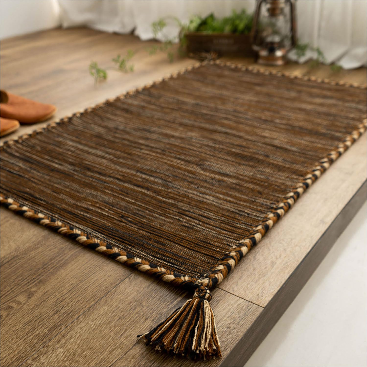 

Sayang Sayan Hand Woven Kilim Style Ethnic Входной коврик Keyma 60x90 Коричневый