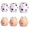 KX4B for Creative Cow Piggy Vinyl Coin Storage Jar Cartoon Animal Money Box for Home Bedroom Decoration Kids Birthday Gi