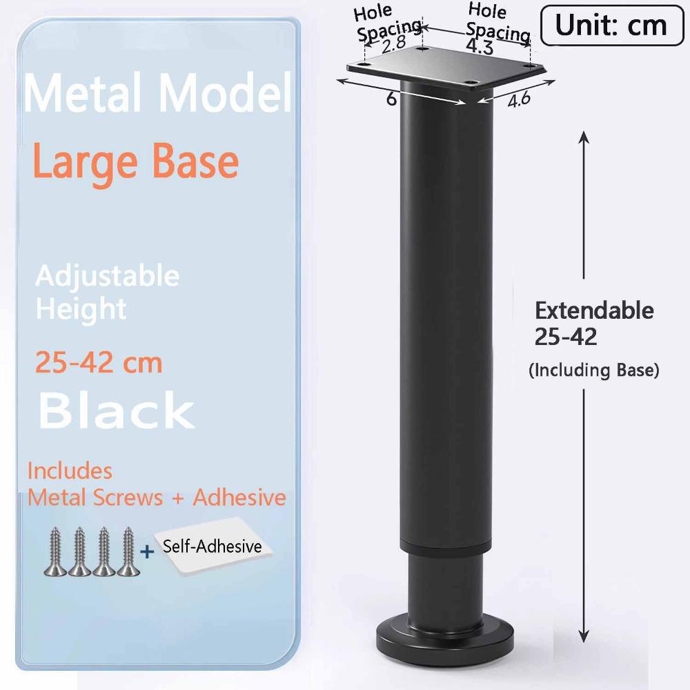 Adjustable Height Furniture Support Legs Heavy-Duty Bed Beam Support Leg  Bed Bottom