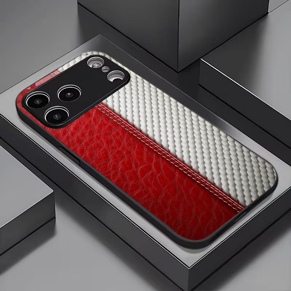 Proteggi custodia per telefono di lusso, texture squisita, di fascia alta, custodia in vetro per iPhone 17161514131211pm Pro Plus Resistente alle cadute