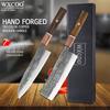 WXCOO Hammered Professional Kitchen Knives with Box Japanese Kiritsuke Chef Knife Sharp Blade Fruit Vegetable Cooking Knife