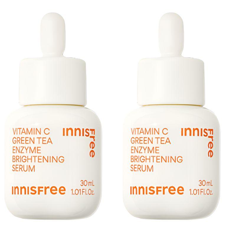 Innisfree Vitamin C Green Tea Enzyme Daily Toning Serum 30ml × 2