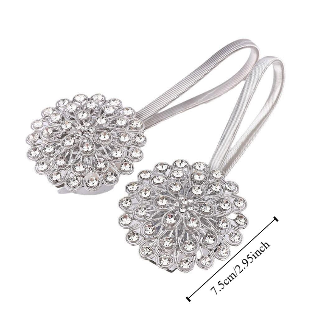 Funkelnde Kristall-Vorhang-Raffhalter Magnetverschluss Vorhang-Raffhalter Modernes Zuhause