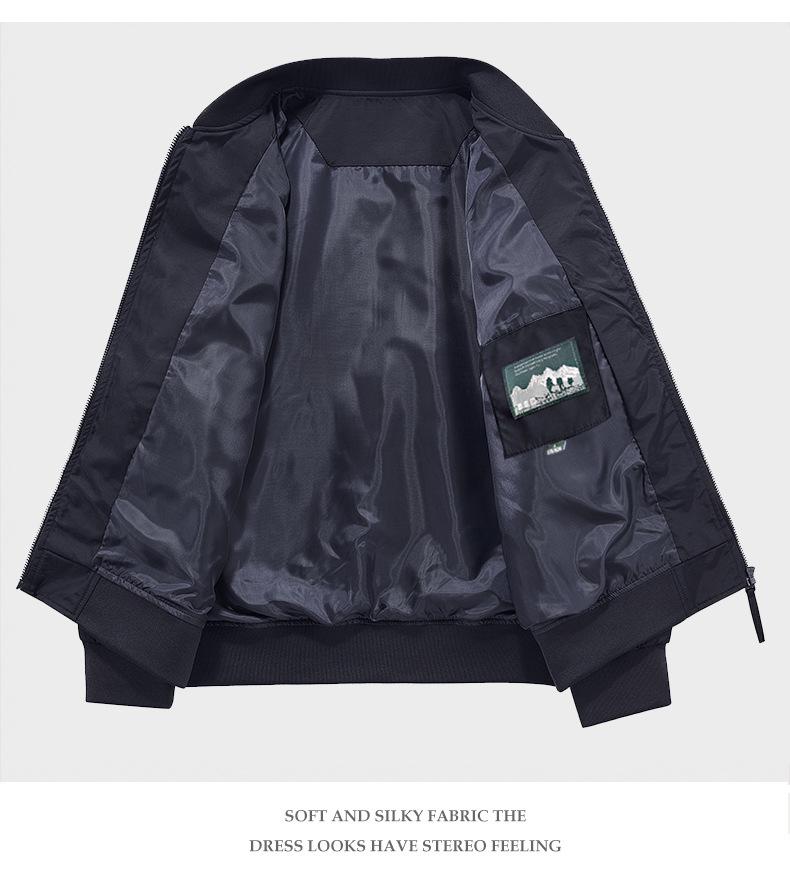 Men's American Style Spring/Autumn Baseball Jacket - Casual Pilot Flight Suit Outerwear Workwear 8861.