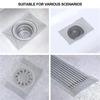 Sink Strainer Disposable Hair Stoppers Cuttable Self Adhesive Floor Drain Sticker Shower Drain Hair Catcher Bathroom Accessories