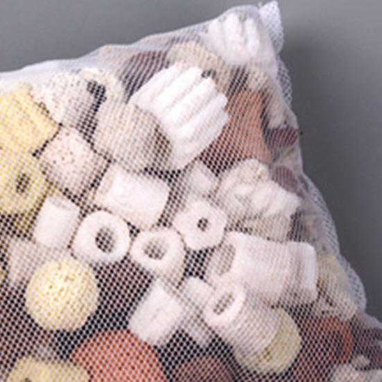 2Pcs Aquarium Filter Media Taschen Fisch Tank Filter Mesh Tasche mit Zipper für