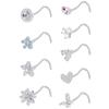 Ring Male Flower Zircon Piercing Female Septum Nose Ring Body Jewelry L Shape Nose Ring Nose Stud