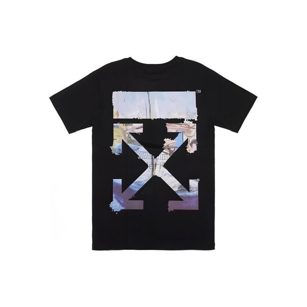OFF-WHITE T-Shirts Men's Crew Neck Moderate OMAA038R191850121088