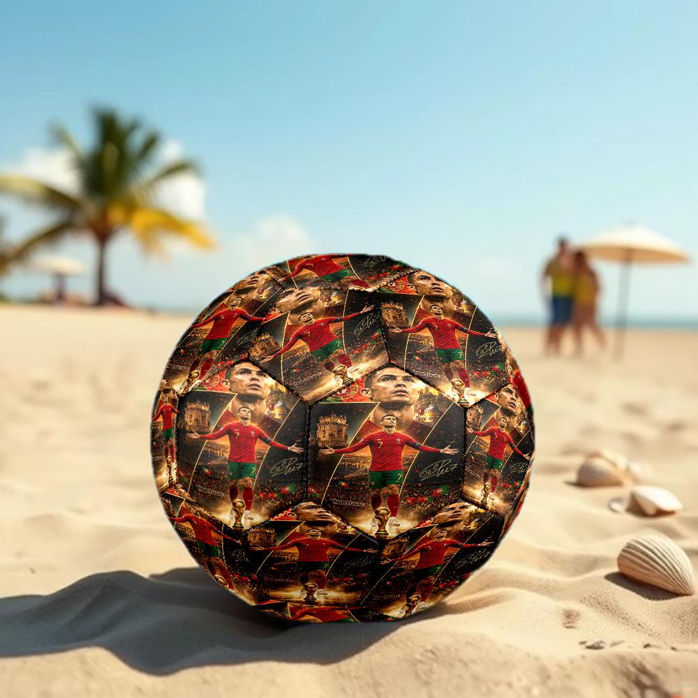 Cristiano Ronaldo Taglia 5 Pallone da Calcio Pallone da Calcio ad Alta Elasticità Per Competizione All'aperto Allenamento Quotidiano Gioco