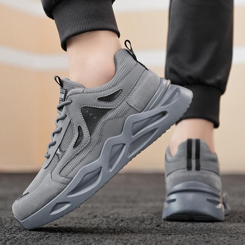 Fashion 2025 Men Black Safety Work Shoes Outdoor Breathable Wear-resistant Protective Sneakers Fashion Non Slip Hiking Sport Shoes 39-44
