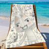 Kawaii Japanese Cat Microfiber Beach Towel Quick Dry Soft Absorbent Bath Towel for Kids Adults Summer Pool Swimming