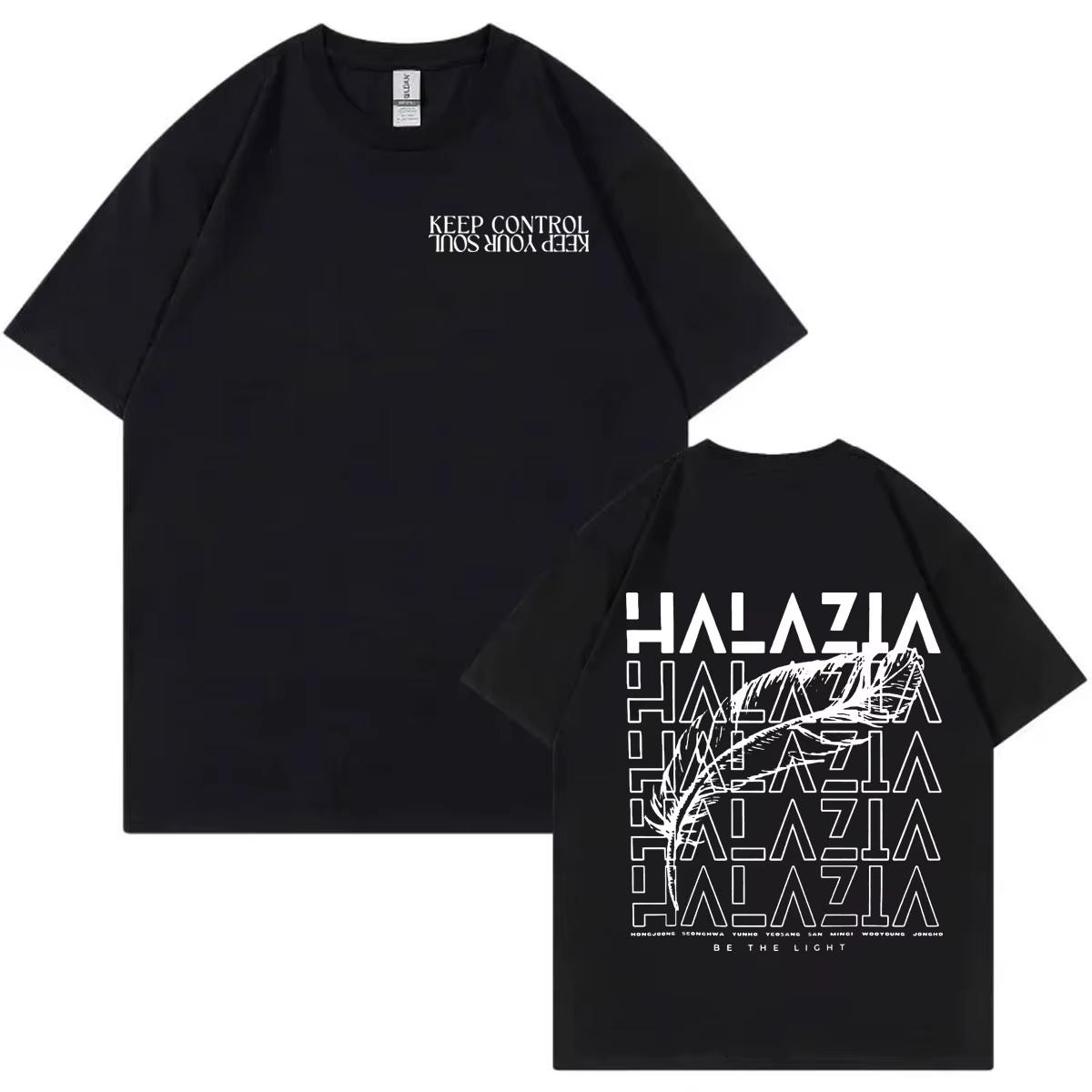 ATEEZ Kpop Double Sided Graphic T Shirt Men Women Fashion Hip Hop Short Sleeve T-shirt Casual Hip Hop Streetwear Top 4XL