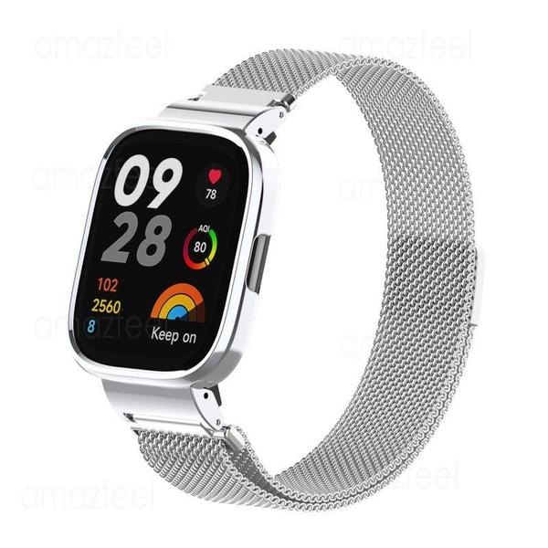 Metal Watch Band For Redmi Watch 3 Smart Watch Magnetic Bracelet+Cover For Redmi Watch 2 Lite / Mi Watch Lite Strap Frames Case