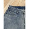 Shiny Rhinestone Jeans Pants Sexy Women High Waist Elegant Night Club Diamonds Denim Straight Trousers