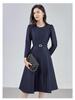 Slimming French Style A-line Belted Dress