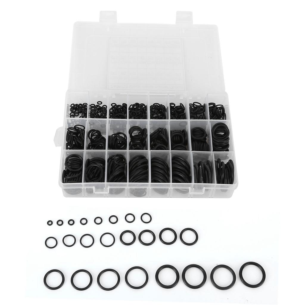 740Pcs O Ring Kits ?40 Fahrenheit  To 248 Fahrenheit  Good Sealing Wear Resistance Waterproof Rubber Sealing Ring