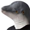 Funny Dolphin Mask Halloween Party Latex Great White Shark Hood Mask Prom Show Props Shark Mask