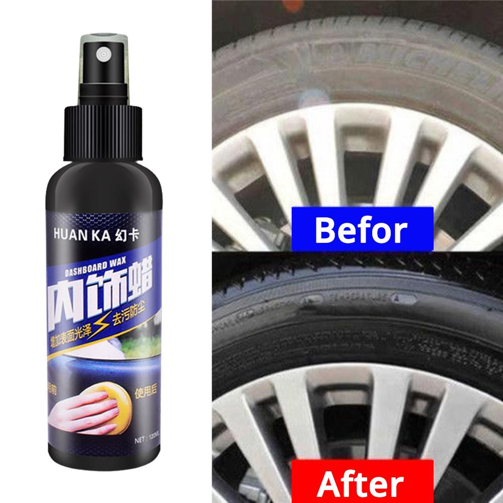 120 ml Auto Auto Čisticí nástroj na čištění interiéru Multifunkční voskování Pneumatiky-kolo Specializovaný renovační prostředek Čistič autopříslušenství