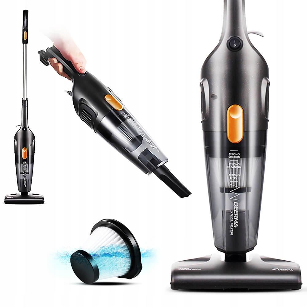 Deerma Dx115C Upright Vacuum Cleaner Black 1 Pc