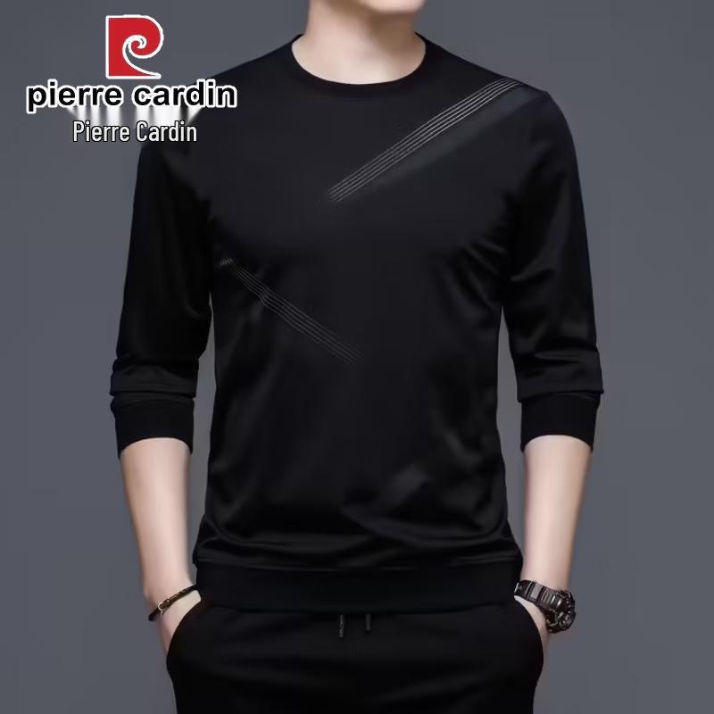 Pierre Cardin Men s Casual Long Sleeve Crew Neck T-Shirt 185/56/XXXL