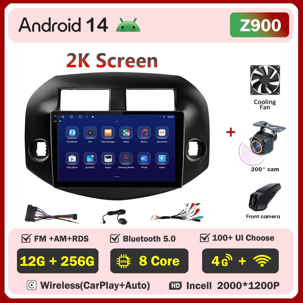 For Toyota RAV4 RAV 4 2005-2013 Car Radio Player Car Carplay Screen Autoradio Mirror Link Car Intelligent Systems Touch Screen